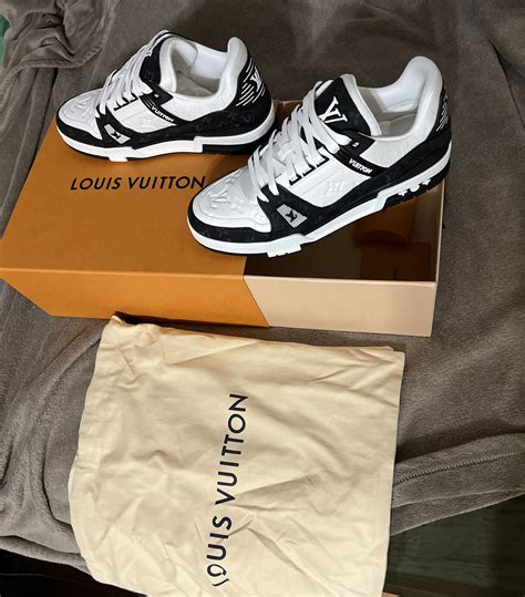 louis vuitton trainers black and grey|Louis Vuitton lv trainer white.